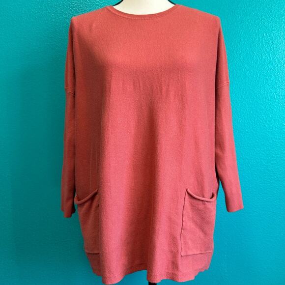 Staccato Super Soft Lightweight Orange Sweater Women's Small Medium - Picture 9 of 10